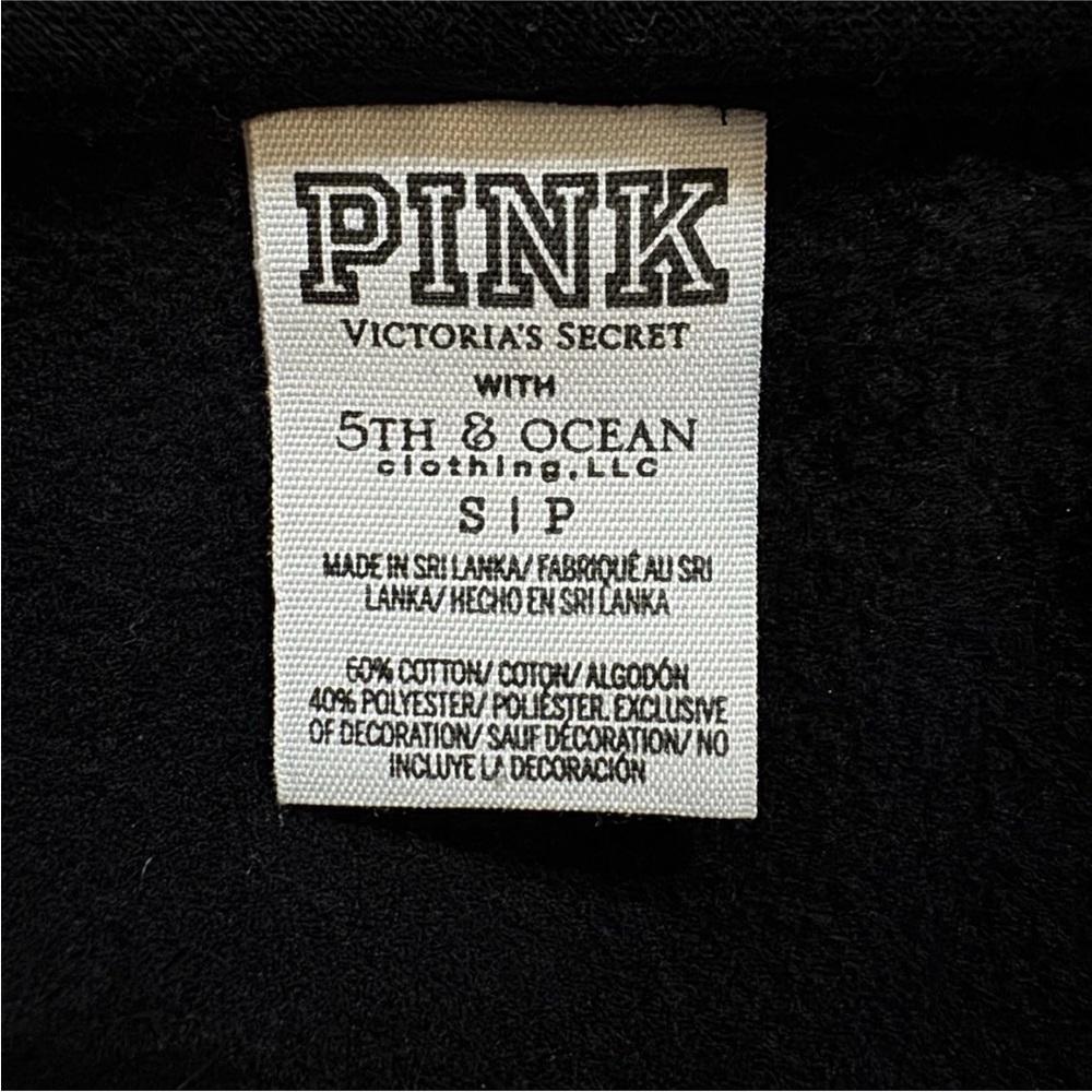 MSU SPARTANS Victoria's Secret MICHIGAN STATE UNIVERSITY Black Hoodie Jacket S - Picture 4 of 6